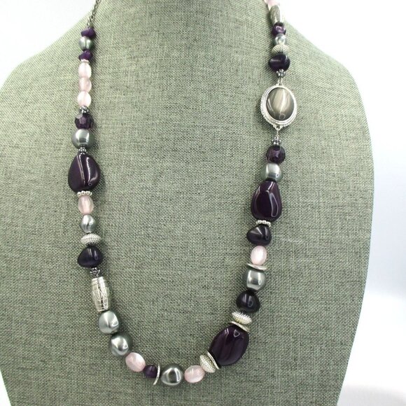 Chico's Beaded Convertible Multi Color Strand Necklace NEW - Picture 4 of 9